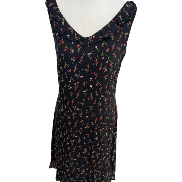 David Warren New York Black Floral Dress - Picture 3 of 6